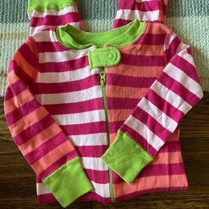 Hanna Andersson zip-up pajamas, size 70 cm